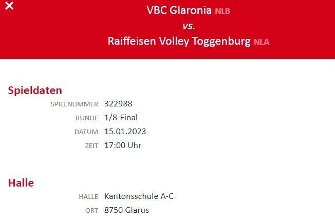 Fanbus nach Glarus zum Mobiliar Volley Cup 1/8-Finalspiel